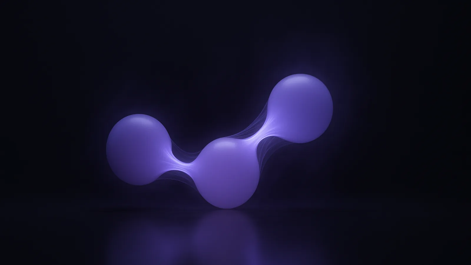 Interconnected glowing orbs passing light along flowing filaments, suggesting an automated sequence.